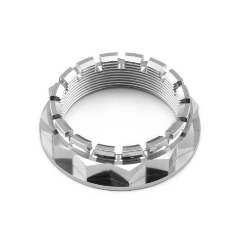 titanium GR5 flanged axle nut for ducati