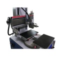 Double-table screen printer with vacuum table