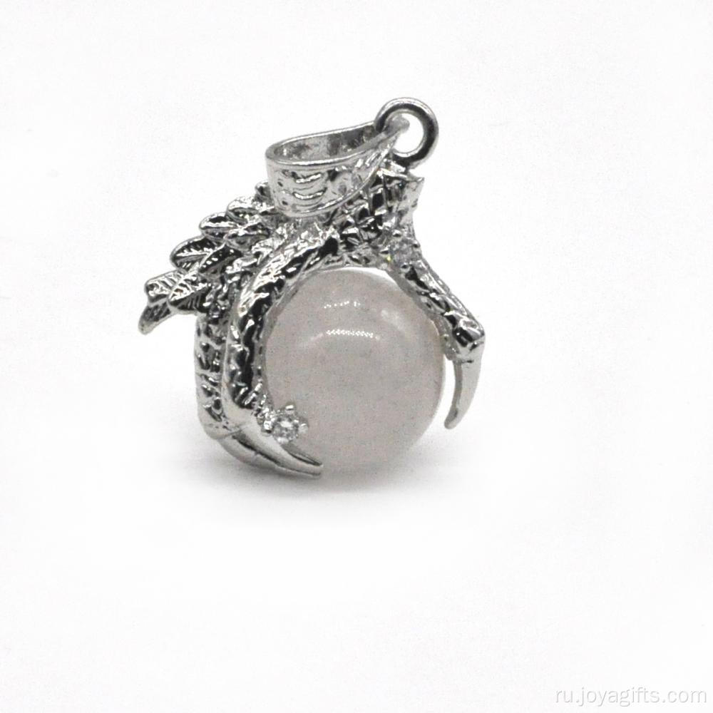 Ювелирные изделия стерлингового серебра 925 пробы 15 мм сфера дракон мяч коготь кулон ювелирные изделия