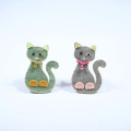 Voelde naaien kat diy broche decoratiekit