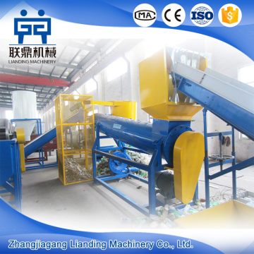 Automatic pet bottle label separator / remover for recycling line