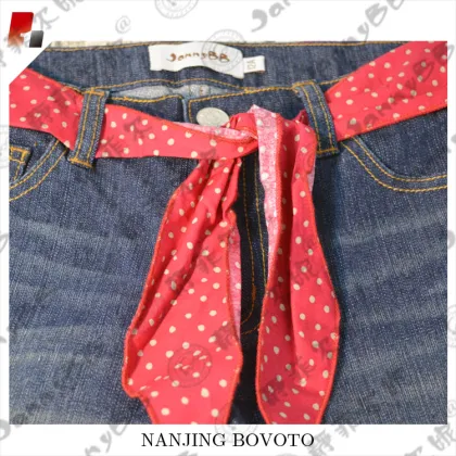 children trousers casual pant red belt shorts