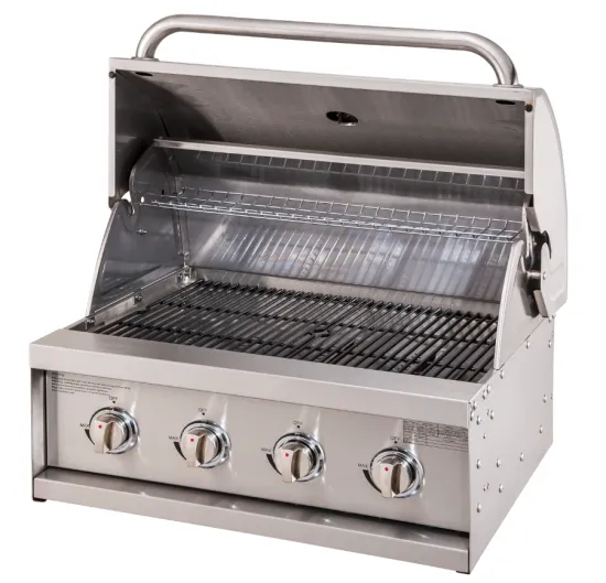 Outdoor Indoor barbecue Stainless Steel Tabletop Built in BBQ Gas Grill