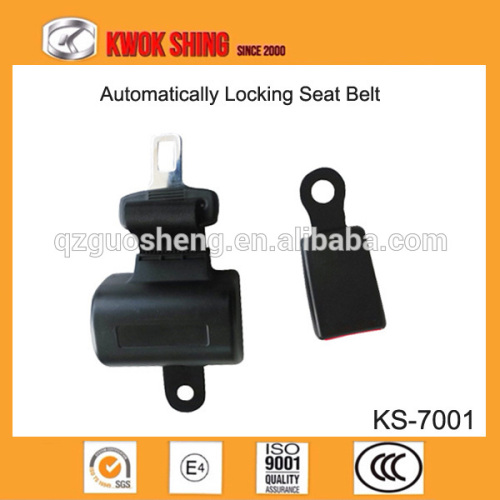2 points portable seat belt, automatically locking seat belt