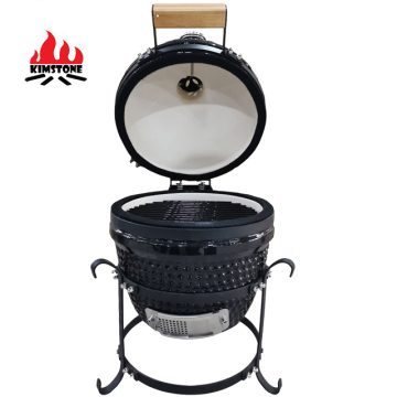 Kimstone de 13 pulgadas Mini Kamado Pizza Oven - Charcoal Smoker Grill