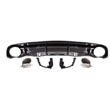 A6 Class RS6 Rear Diffuser with Tail Pipe and S-line Rear Lip for Audi