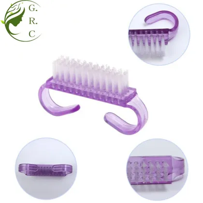 Finger nail brush cleaning