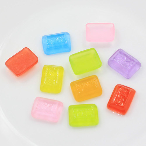 Hars Snoep - 17mm Zoet Verpakt Clear Candy Bonbon Gemengde Kleuren Hars Cabochons