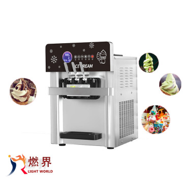 Economic Tabletop Stainless Steel Commercial Automatic Soft Serve Ice Cream Maker Machine