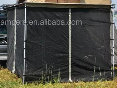 Black Mosquito Net for 4x4 Off-Road Roof Top Tent Awning