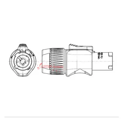 CE106 Lockable Speaker Connector like Neutrik NAC3FCB