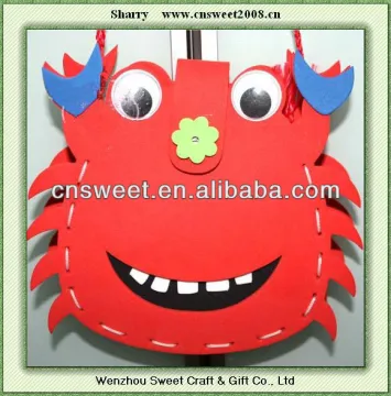 Crab shaped EVA handmade bag/2015 hot selling 3D handmade sticker