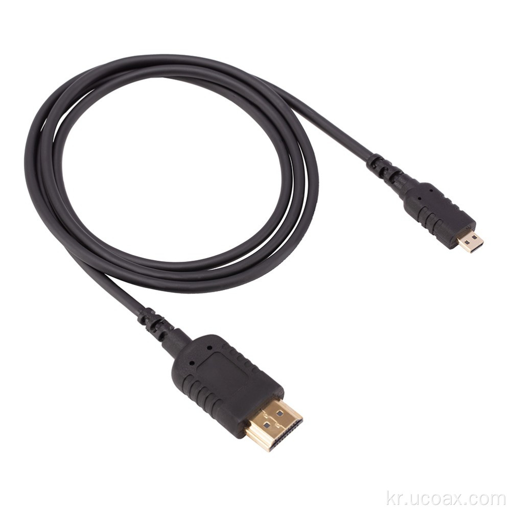 마이크로 HDMI 대 표준 HDMI 케이블