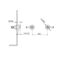 Double lever shower mixer for concealed installation classical design