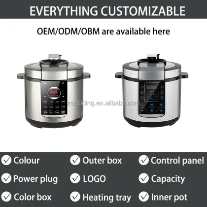 8L Non-Stick Electric Pressure Cooker with One-Touch Functionality