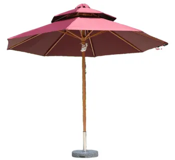 Wesunny 2.5m Wooden Garden Umbrella