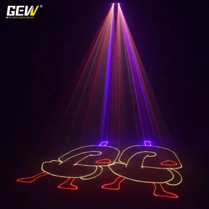 GEVV 2 Heads Stage DJ Lazer Light Projector for Disco Night Club