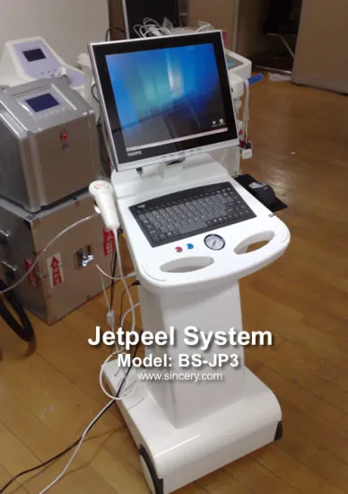 Jetpeel and oxygen therapy device for skin rejuvenation