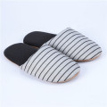 Soft sole cotton fabric textile room indoor slipper