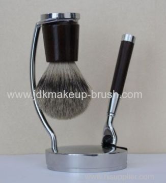 Jdk Top Quality Silvertip Badger Hair Shaving Brush With Razor And Stand 