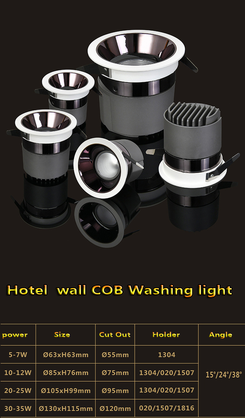 Zigbee Tuya Peredupan 7W 12W 18W Perubahan Warna Aluminium Indoor Reces Commercial Spotlight Led Cob untuk Toko Pakaian