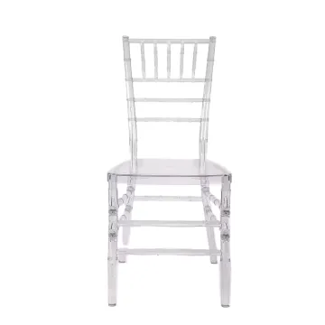 Rental Banquet Event Resin Clear Crystal Chiavari Wedding Chairs