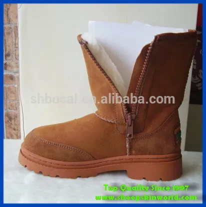 2015 new arrival sheepskin half and tall boots