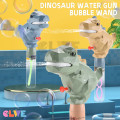 Juguetes de burbujas de pistola de agua de dinosaurio para niños