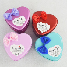 Hochzeitsgeschenk Bowknot Heart Tin Box