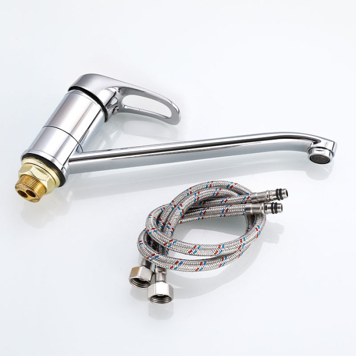 Chrome Finish Zinc Alloy Basin Mixer