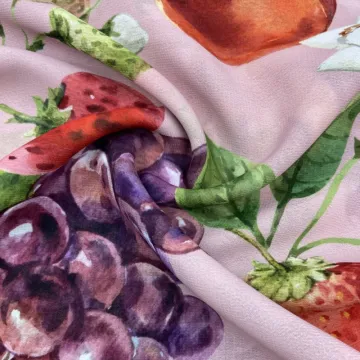 Vibrant Colorful Printing Pure Polyester Chiffon Cloth