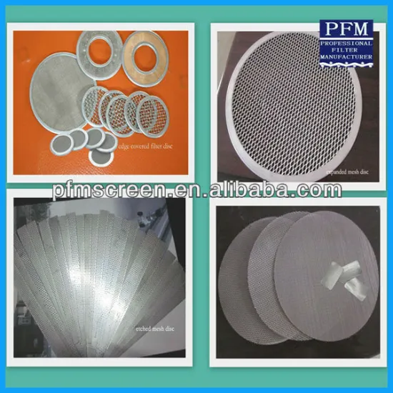 Sintered stainless steel filter disc/wire mesh filter disc