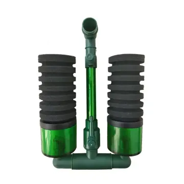 QANVEE QS-100A &amp; QS-200A Water Filter Demon: Dual-Headed Biochemical Cotton och inbyggt filtermaterial för fiskbehållare