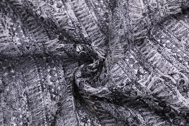 3D Tassel Embroidery Fabric
