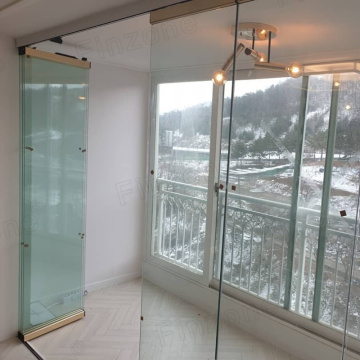 Sistemi di porte in vetro pieghevole senza cornice panoramica commerciale