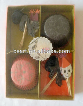 Greaseproof Halloween paper baking cup set