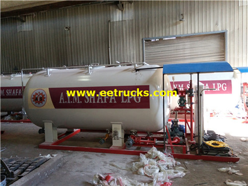 20000L 10ton محطات البروبان محمولة على الانزلاق