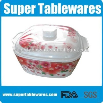 Melamine Porcelain Plastic Washing Food Warmer Bowl with Lid