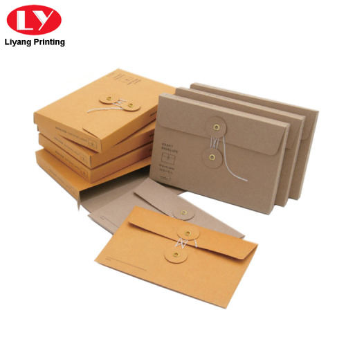 A4 Size Brown Envelope With Closure Button