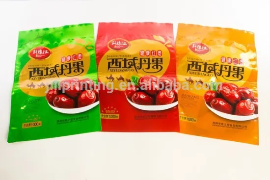 1kg high quality sdie gusset pouch for jujube packaging