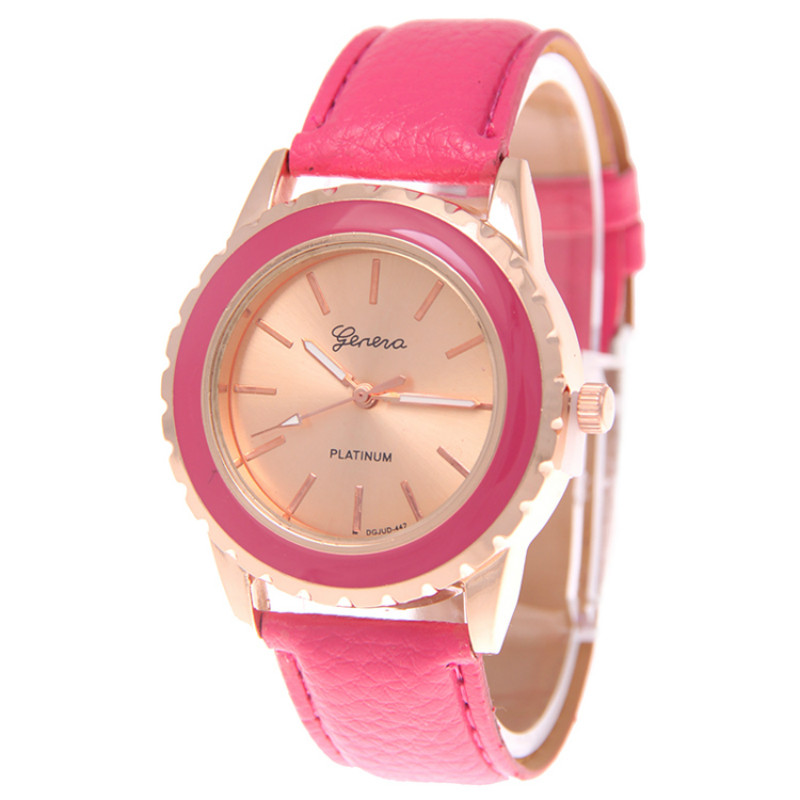 Gold Leather Watch Women For Business