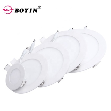 Ultra Thin LED Panel Lamp for Home Office - Commercial Round PVC Ceiling Light