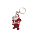 Cadeaux de Noël Custom Santa Claus Keychain Metal en gros