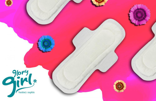 100% breathable Super soft non-woven fabric sanitary napkins