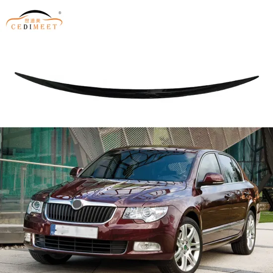 Black ABS Plastic Rear Boot Spoiler for Skoda Superb 2009-2014