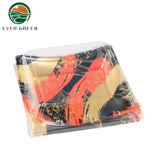 Reusable PS Plastic High Quality Sushi Food Container