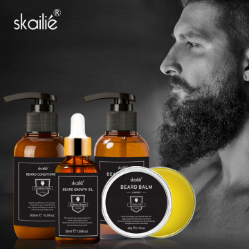 Personal Care Portable 4Pcs Beard Oil and Balm Gift Set for Men