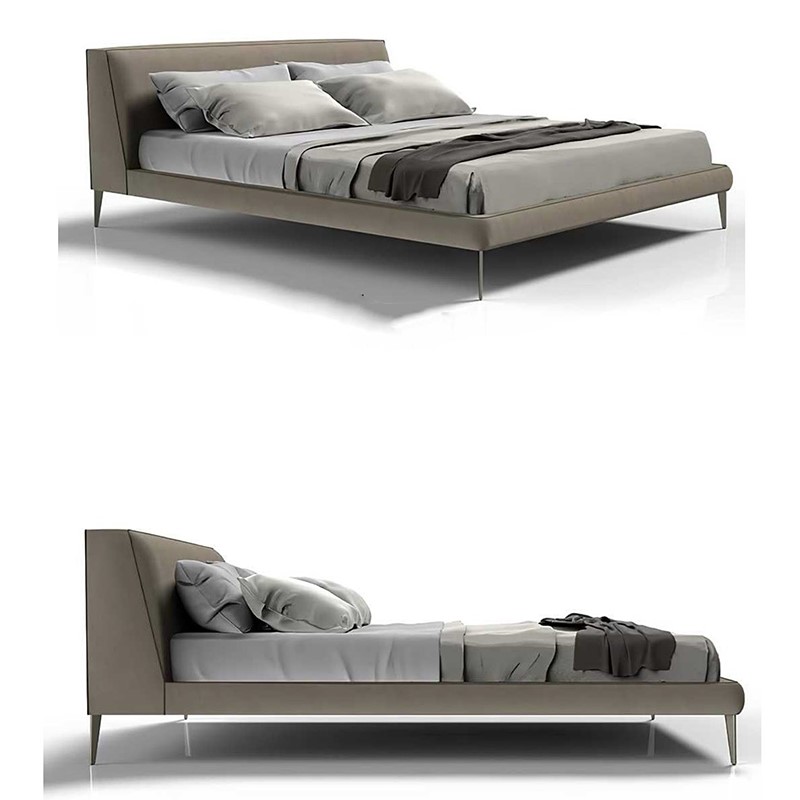 Italian Minimalist High Double Bed