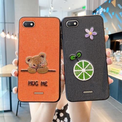 Luxury phone Case Embroidery 3D fashion soft