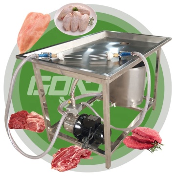 Manual de grasa de carne inyector de salmuera